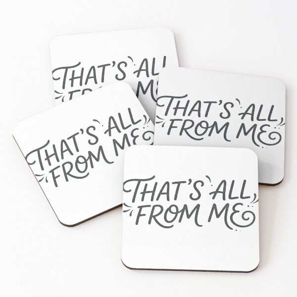 Item preview, "That's All From Me" Hand-Lettered Typography Graphic designed and sold by RS-Globalist-.