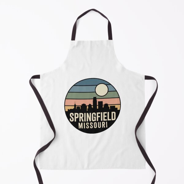 Item preview, Springfield Missouri: Muted Teal Sunset Skyline Badge designed and sold by CircinusStore.
