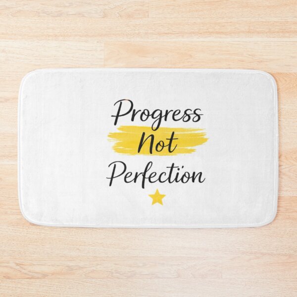 Item preview, Progress Not Perfection Motivational Sticker | Minimal Productivity Quote designed and sold by Lovestickerco.