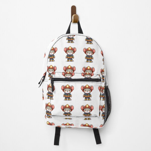 Item preview, Funny Mouse Firefighter Gift – Cute Rescue Animal Design designed and sold by CyfroweMysli.