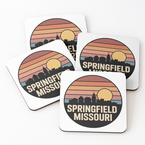 Item preview, Springfield Missouri: Warm Sunset Skyline Badge designed and sold by CircinusStore.