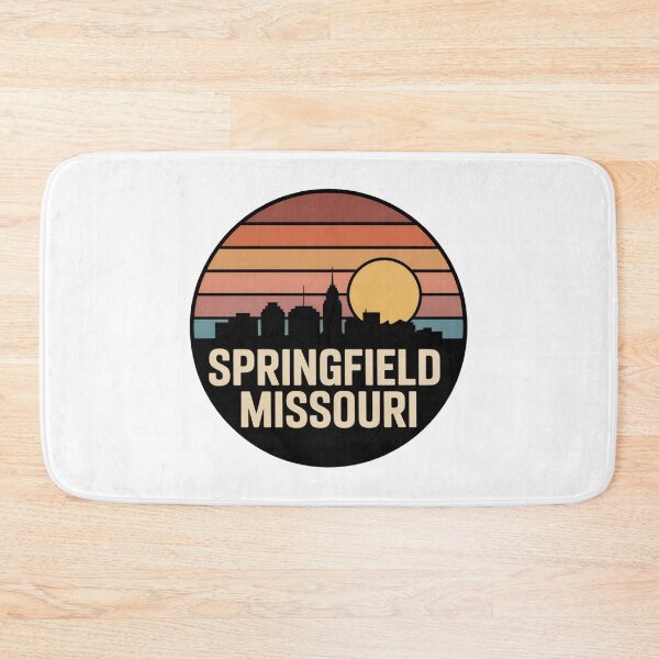 Item preview, Springfield Missouri: Warm Sunset Skyline Badge designed and sold by CircinusStore.