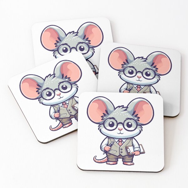 Item preview, Funny Mouse Psychologist Gift – Cute Therapy Animal Design designed and sold by CyfroweMysli.