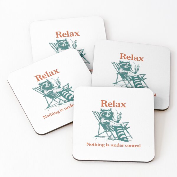 Item preview, Relax Nothing Is Under Control Funny Raccoon Meme Chill Chaos Humor Design designed and sold by kiralynstration.