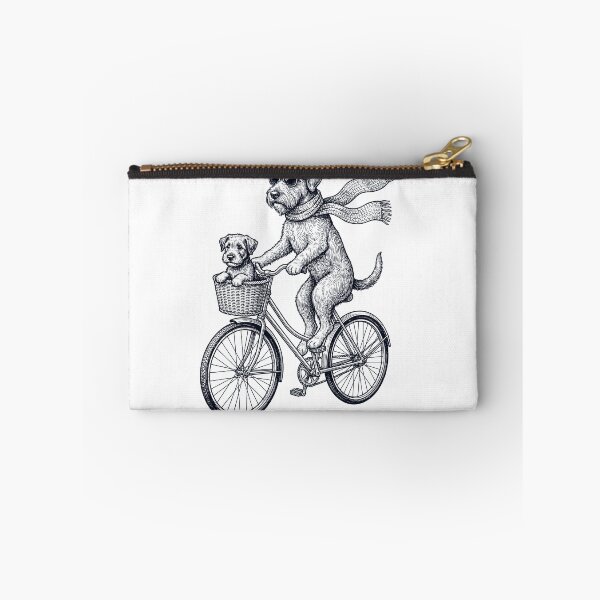 Item preview, Vintage Wirehaired Pointing Griffon Riding Bike Bicycle Cycling Dog Lover designed and sold by DoodleTortle.