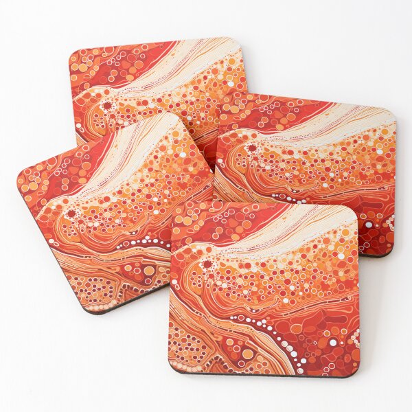 Item preview, Aboriginal Inspired Dot Art - Lava Lake designed and sold by GrinGalore.