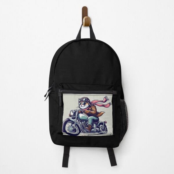 Item preview, Motorcycle Cat – Whimsical Biker Adventure Design designed and sold by Dogandesighn.