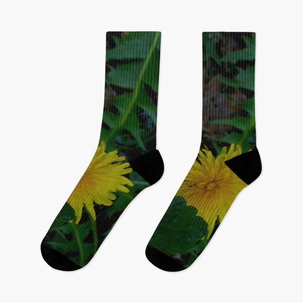 Item preview, Secret Meadow Wildflower - Close-up Yellow Dandelion and Leaves designed and sold by vikko-art.