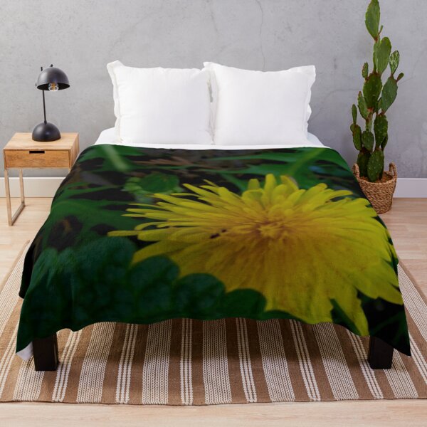 Item preview, Secret Meadow Wildflower - Close-up Yellow Dandelion and Leaves designed and sold by vikko-art.