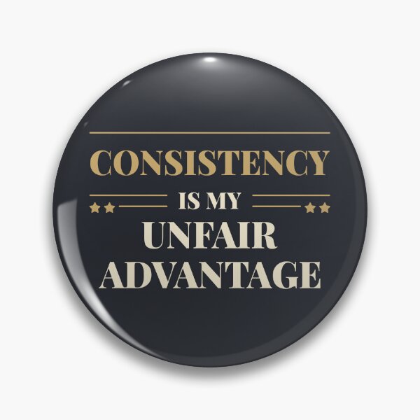 Item preview, Consistency is my unfair advantage - Light typography designed and sold by Revextyr.