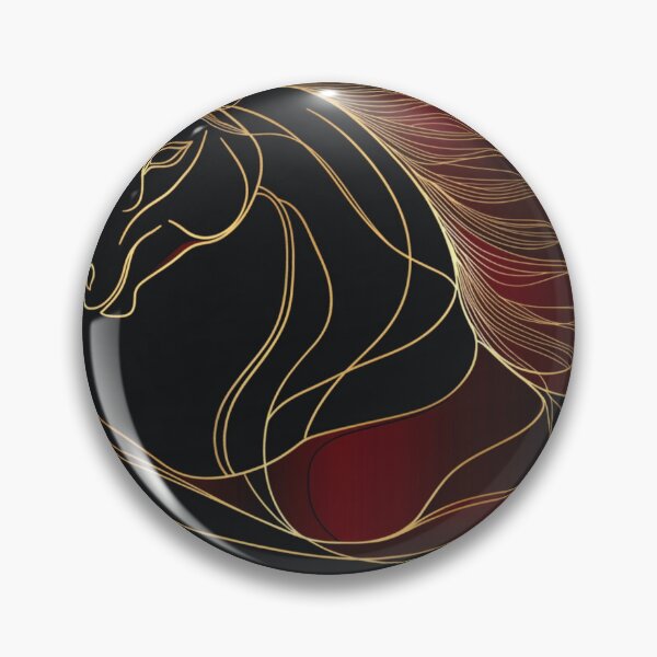 Item preview, Minimalistic 2026 Red Fire Horse Silhouette Elegant Curvature designed and sold by GrinGalore.