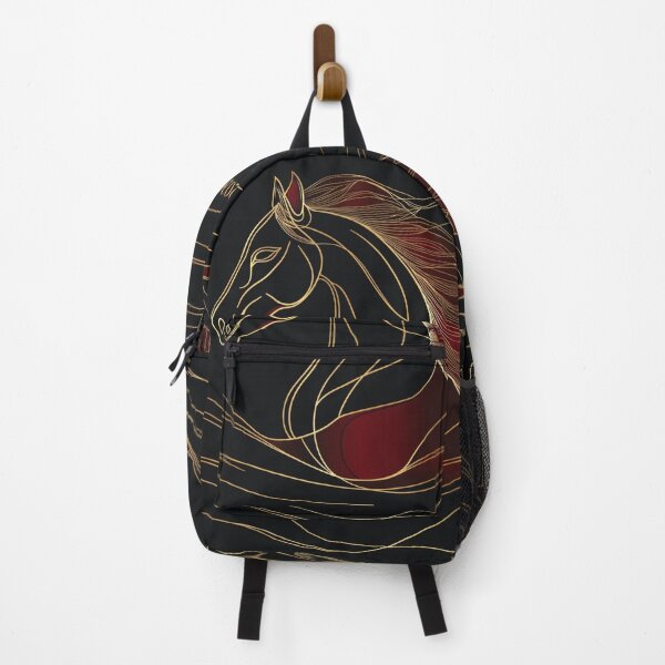 Item preview, Minimalistic 2026 Red Fire Horse Silhouette Elegant Curvature designed and sold by GrinGalore.
