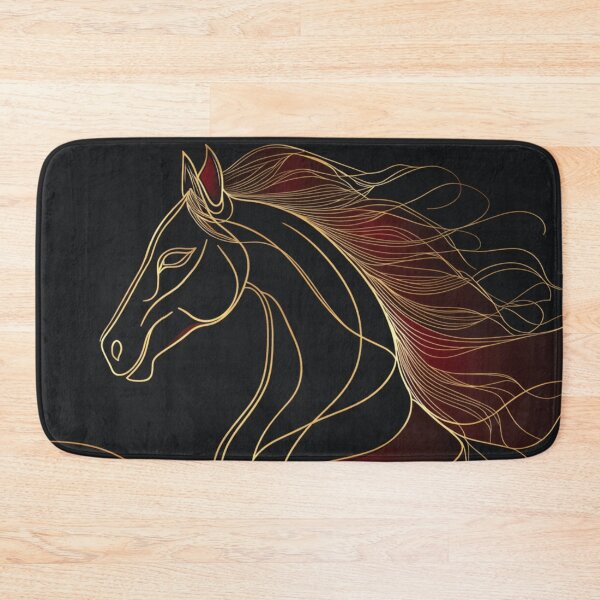 Item preview, Minimalistic 2026 Red Fire Horse Silhouette Elegant Curvature designed and sold by GrinGalore.
