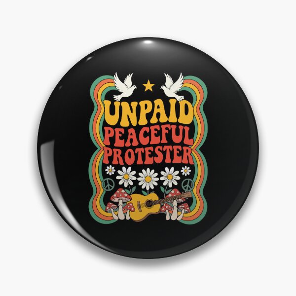 Item preview, Groovy Unpaid Peaceful Protester Boho Floral 90s Vibes designed and sold by RDGNR.