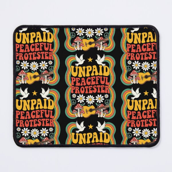 Item preview, Groovy Unpaid Peaceful Protester Boho Floral 90s Vibes designed and sold by RDGNR.
