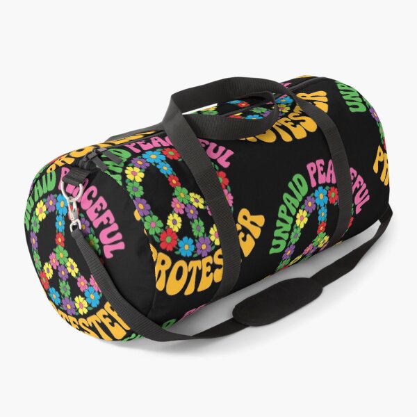 Item preview, Unpaid Peaceful Protester Peace Symbol Groovy Boho Flowers designed and sold by RDGNR.