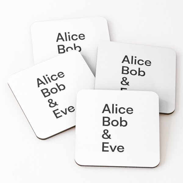 Item preview, Alice, Bob & Eve designed and sold by Cryptographic Love .