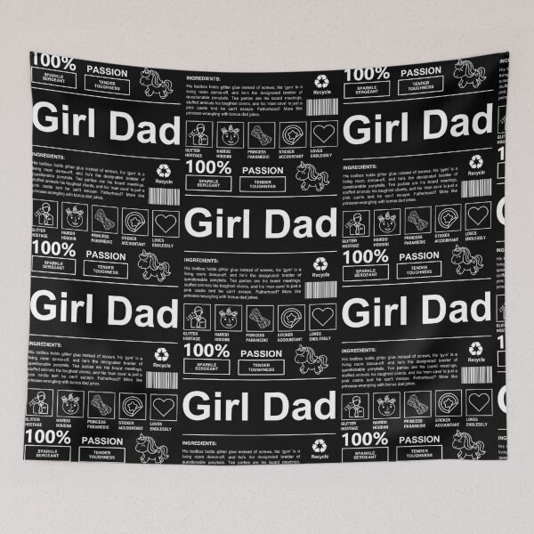 Item preview, Girl Dad Ingredients Daddy Fatherhood Happy Father's Day designed and sold by RDGNR.