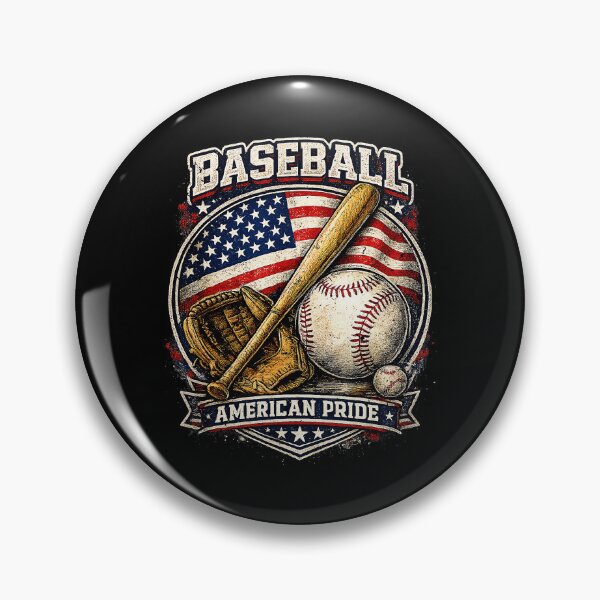 Item preview, Baseball American Pride Vintage Flag Sports designed and sold by miaa-artistshop.
