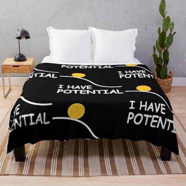Item preview, I Have Potential Funny Science Bookish Space Men Women designed and sold by RDGNR.