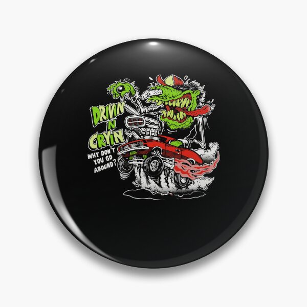 Item preview, Drivin N Cryin Why Don’t You Go Around Racing Rat Fink Motorcycle designed and sold by RDGNR.