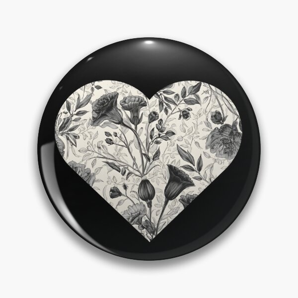 Item preview, Heart with vintage flowers designed and sold by uunaa.