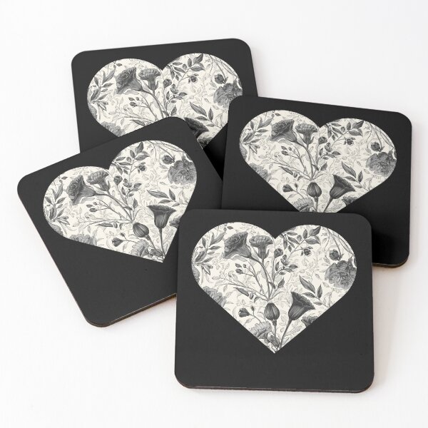 Item preview, Heart with vintage flowers designed and sold by uunaa.