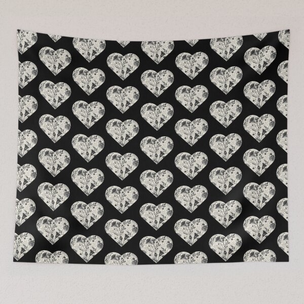 Item preview, Heart with vintage flowers designed and sold by uunaa.
