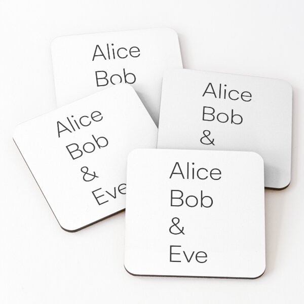 Item preview, Alice, Bob & Eve designed and sold by Cryptographic Love .