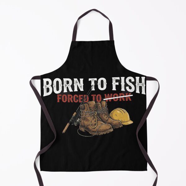 Item preview, Born To Fish Forced To Work Fishing Outdoor Funny T-Shirt Design designed and sold by SayIt-Wear.