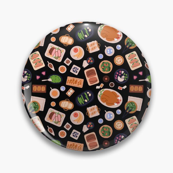Item preview, Delicious Dinner Party Food Pattern designed and sold by alaoglu.