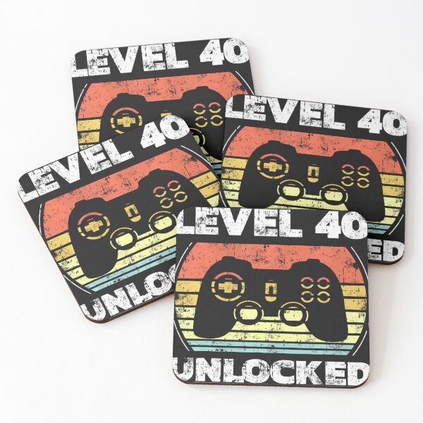 Item preview, Level 40 Unlocked  Video Gamer 40th Birthday designed and sold by GarinaguHN.