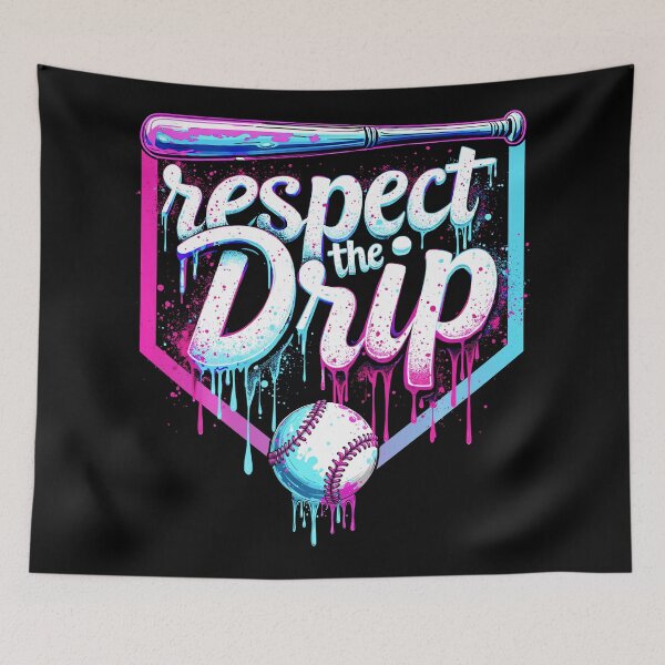 Item preview, Respect The Drip Baseball Ice Cream Drip designed and sold by miaa-artistshop.