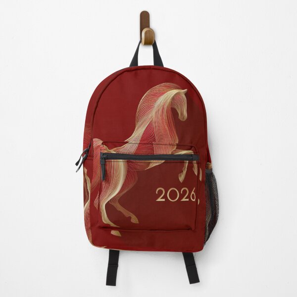 Item preview, Minimalistic 2026 Red Fire Horse Rearing Up Silhouette  designed and sold by GrinGalore.