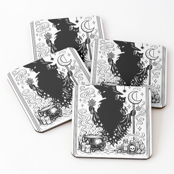 Item preview, La Bruja No. 13 – Witchcraft Tarot‑Style Art designed and sold by LuxuryApparels.