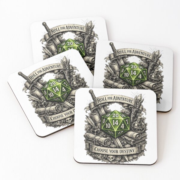 Item preview, Copy of Roll Initiative D20 Dice Design | Tabletop RPG Gamer Fantasy Art | Dungeons Style Illustration designed and sold by Hellohychandan.