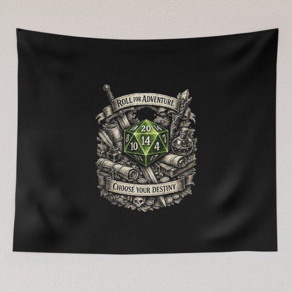 Item preview, Copy of Roll Initiative D20 Dice Design | Tabletop RPG Gamer Fantasy Art | Dungeons Style Illustration designed and sold by Hellohychandan.