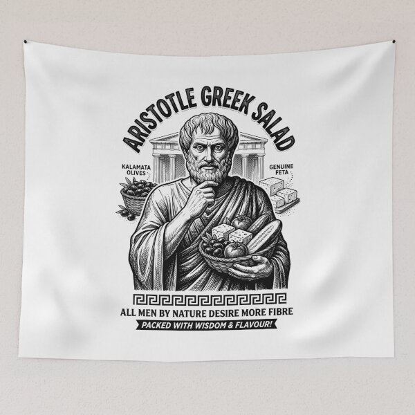 Item preview, Aristotle Philosophy Funny Greek Salad Vintage Philosopher designed and sold by GrandeDuc.