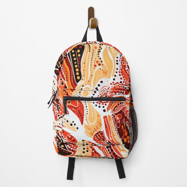 Item preview, Aboriginal Inspired Dot Art - Red-Hot Erruption designed and sold by GrinGalore.