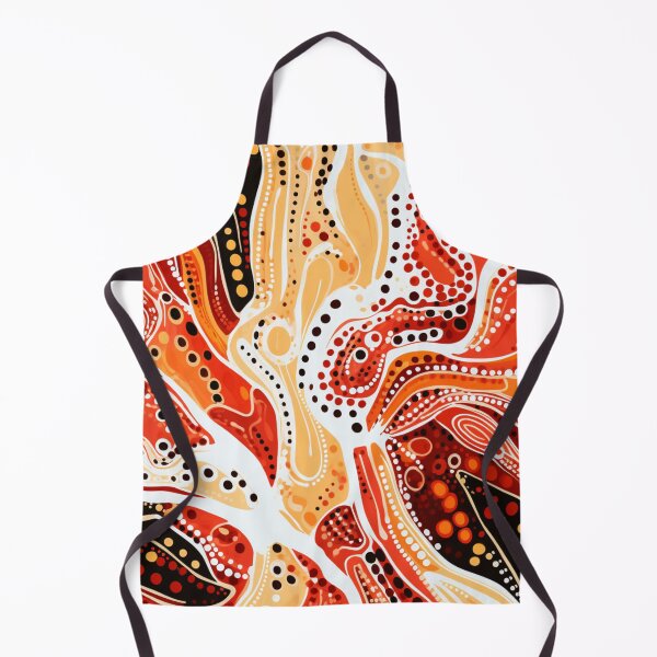 Item preview, Aboriginal Inspired Dot Art - Red-Hot Erruption designed and sold by GrinGalore.