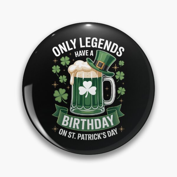 Item preview, St. Patrick's Day Birthday Lucky Legend Shamrock designed and sold by papertaless.