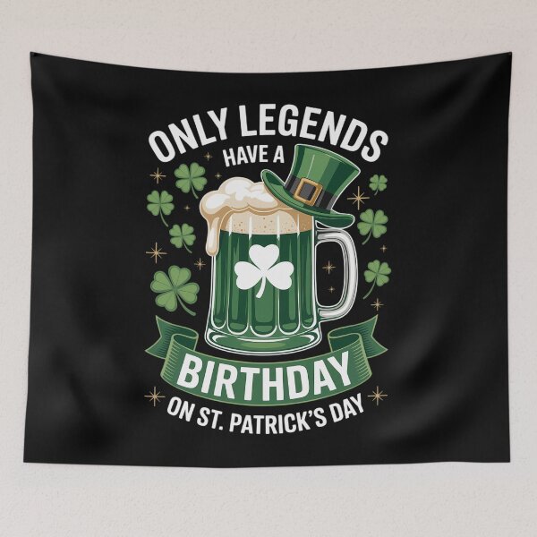 Item preview, St. Patrick's Day Birthday Lucky Legend Shamrock designed and sold by papertaless.