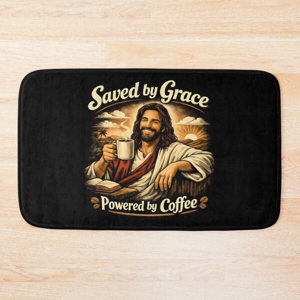 Artikelvorschau, Gerettet durch Gnade Jesus Kaffee entworfen und verkauft von GoldenSBeliever.