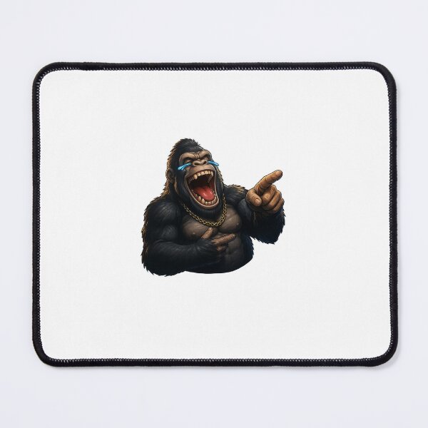 Item preview, Funny Laughing Gorilla Meme - Savage Ape Crying with Laughter Sticker designed and sold by JeevanStickers.