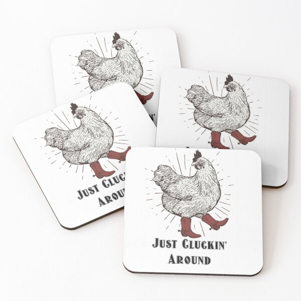 Item preview, Cluckin' Around – Funny Chicken Red Boots Graphic Tee designed and sold by TooCharming.