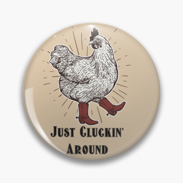 Item preview, Cluckin' Around – Funny Chicken Red Boots Graphic Tee designed and sold by TooCharming.