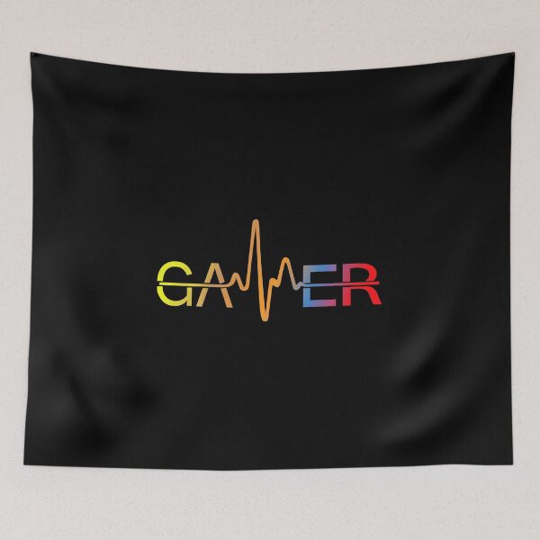 Item preview, Gamer Heartbeat Colorful ECG Gaming  designed and sold by FGTV2021.