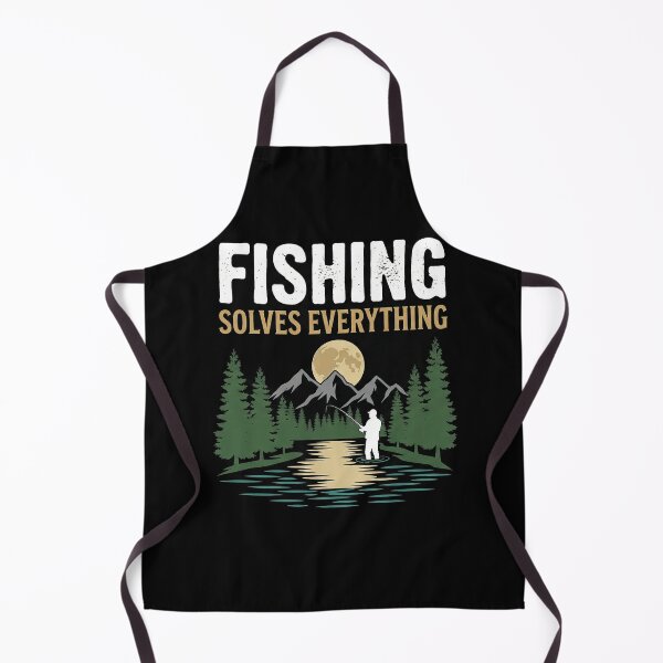 Item preview, Fishing Solves Everything Fishing Outdoor Funny T-Shirt Design designed and sold by SayIt-Wear.