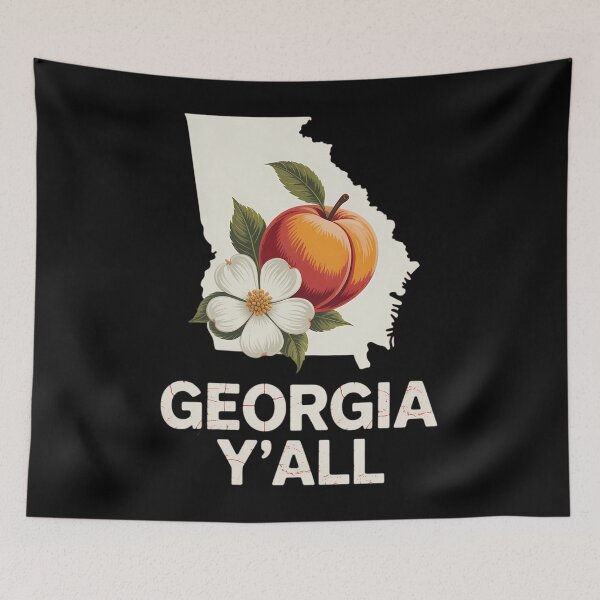 Item preview, State of Georgia  Flag Peach designed and sold by papertaless.