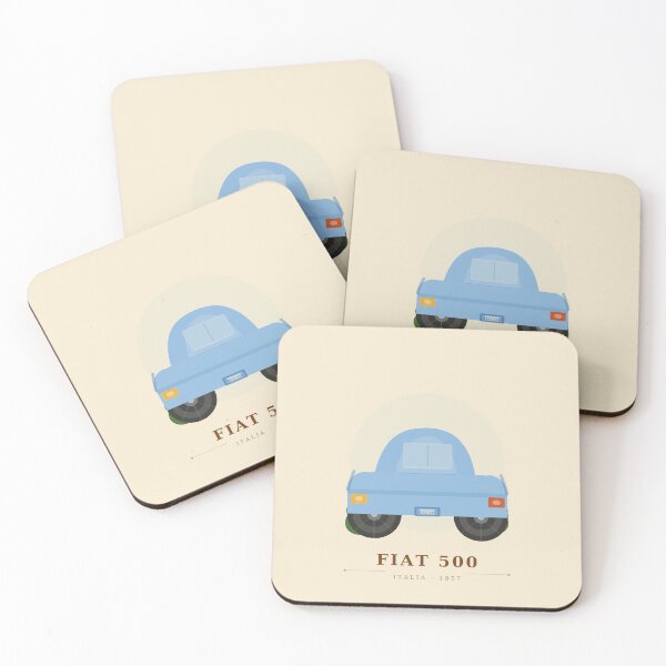 Item preview, Fiat 500 Italian Car Vintage Art Print designed and sold by CINCINNA.